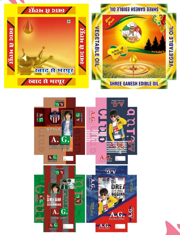 Custom label and packaging designs