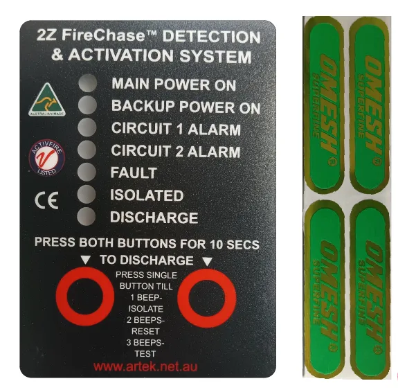 Dome stickers and control panel label