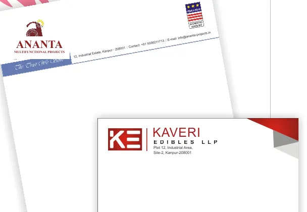 Printed company letterheads